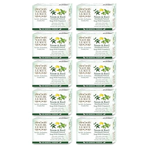 Neem & Basil Natural Skin Nourishing Handmade Soap-1000Grams